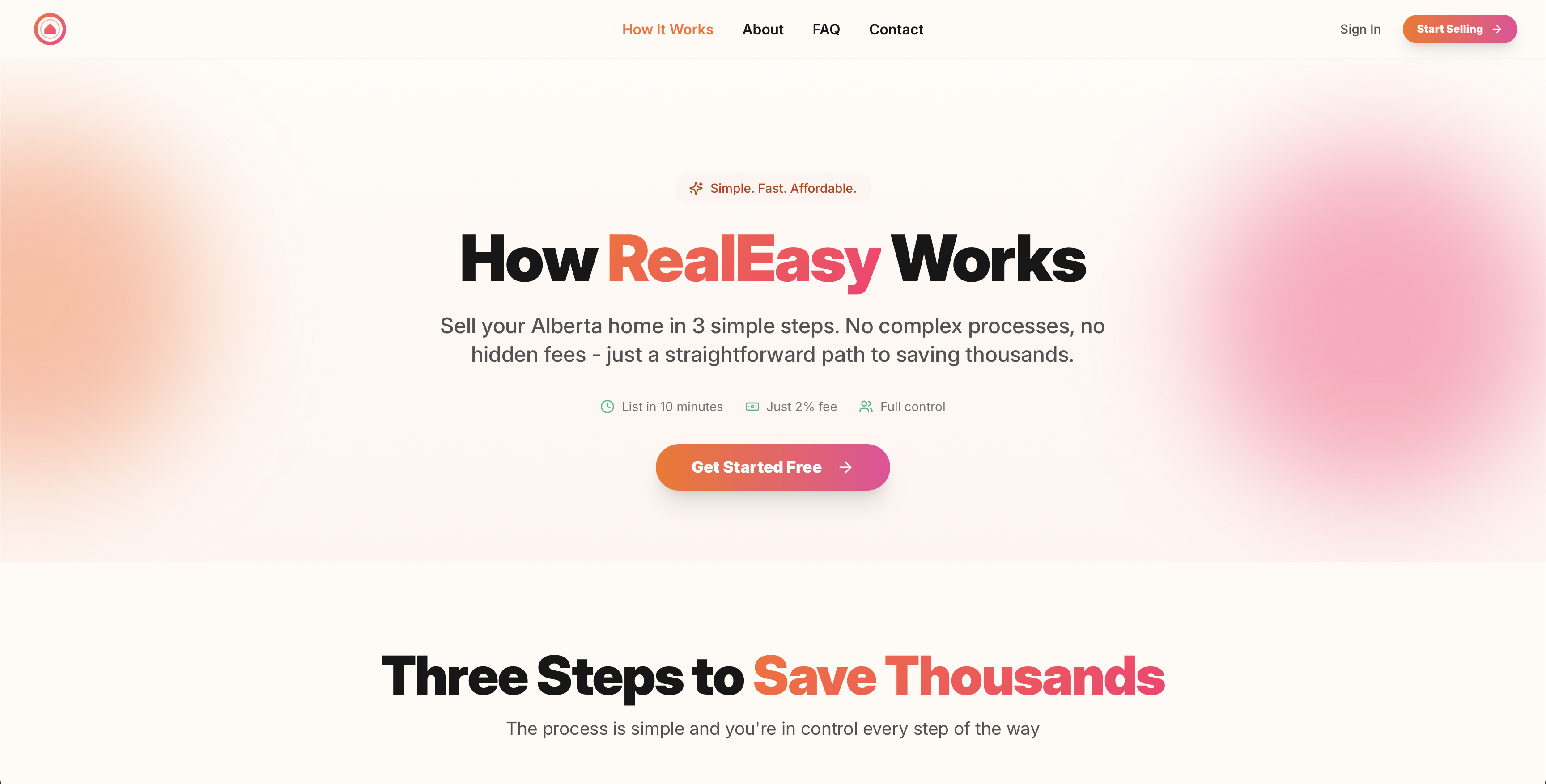 How RealEasy works — sell your Alberta home in 3 simple steps